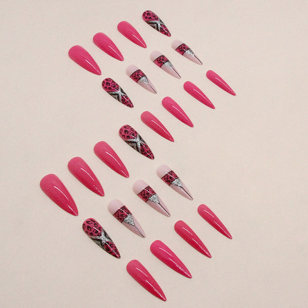 12 Sizes-24 Pcs Press On Nails W1157