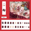 12 Sizes-24 Pcs Press On Nails R621