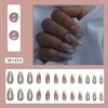 12 Sizes-24 Pcs Press On Nails W1459