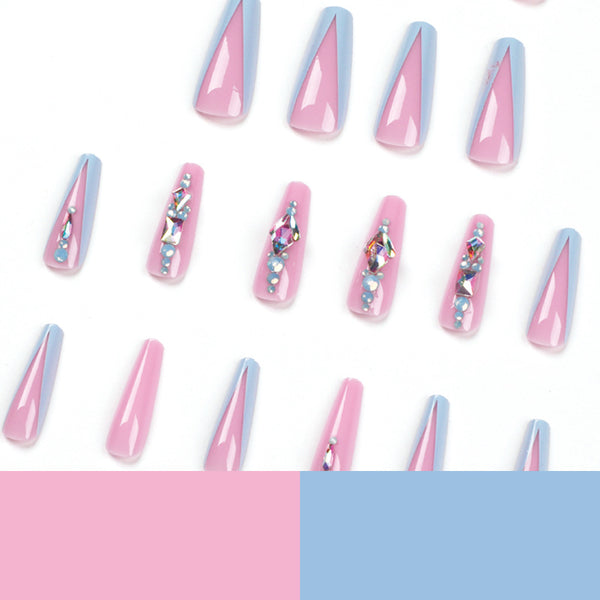 12 Sizes-24 Pcs Press On Nails JP1735