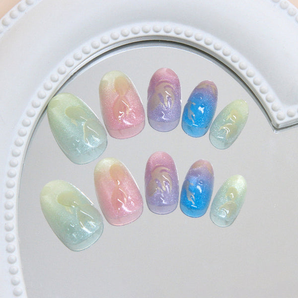 12 Sizes-24 PcsPress On Nails W2079