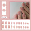 Oval Pink Short Press on Nails