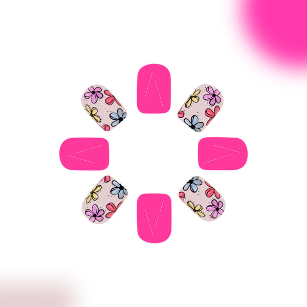 12 Sizes-24 Pcs Press On Nails C809