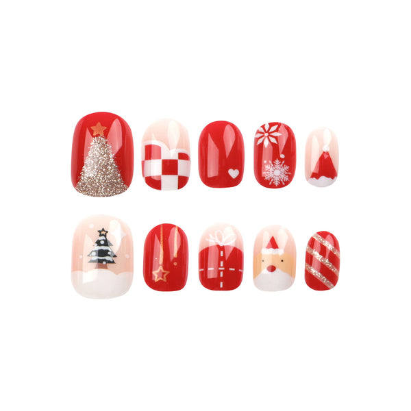 12 Sizes-24 Pcs Press On Nails JP2698