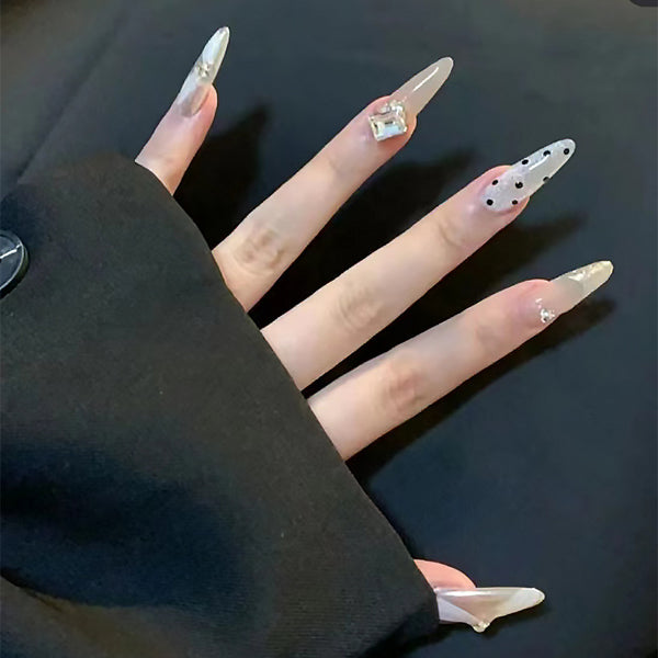 12 Sizes-24 Pcs Press On Nails MY072