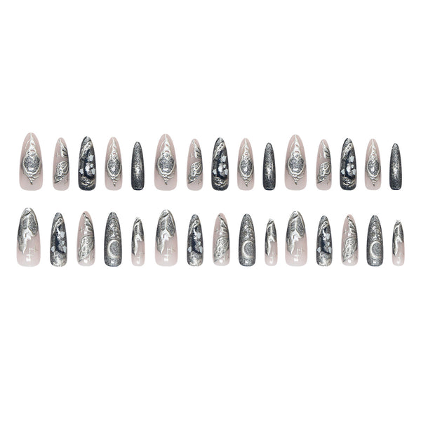 30 Pcs Press On Nails W2115