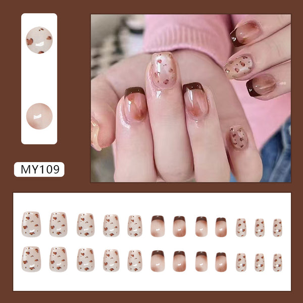 12 Sizes-24 Pcs Press On Nails MY109