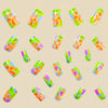 12 Sizes-24 Pcs Press On Nails Y616