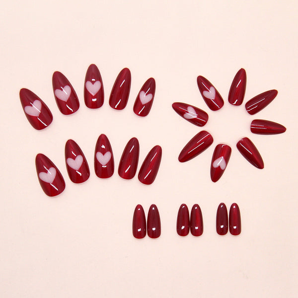 12 Sizes-24 Pcs Press On Nails W1907