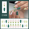 12 Sizes-24 Pcs Press On Nails C1430
