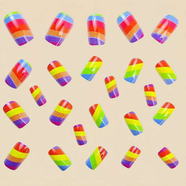 12 Sizes-24 Pcs Press On Nails Y675