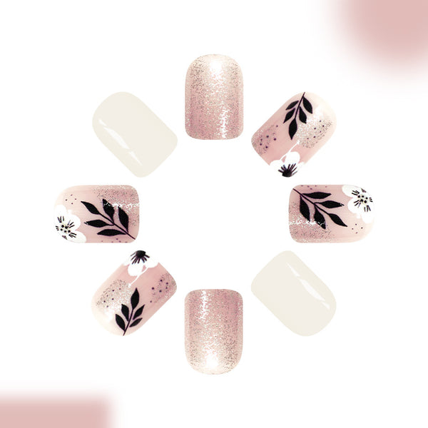 12 Sizes-24 Pcs Press On Nails C1339