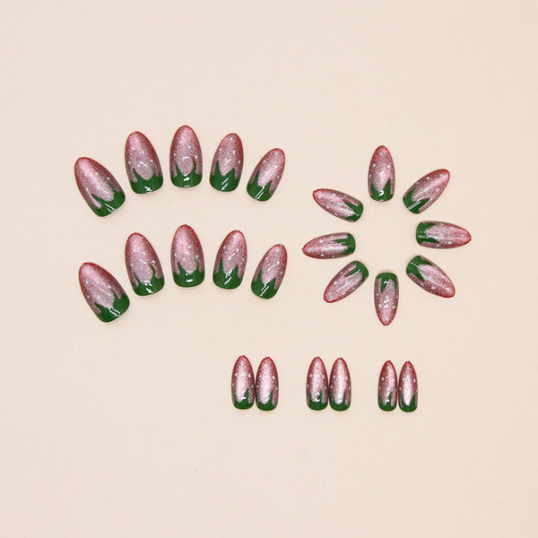 12 Sizes-24 Pcs Press On Nails W1580