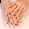 12 Sizes-24 Pcs Press On Nails JP3468