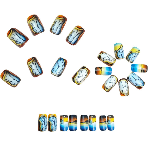 12 Sizes-24 Pcs Press On Nails Y1989