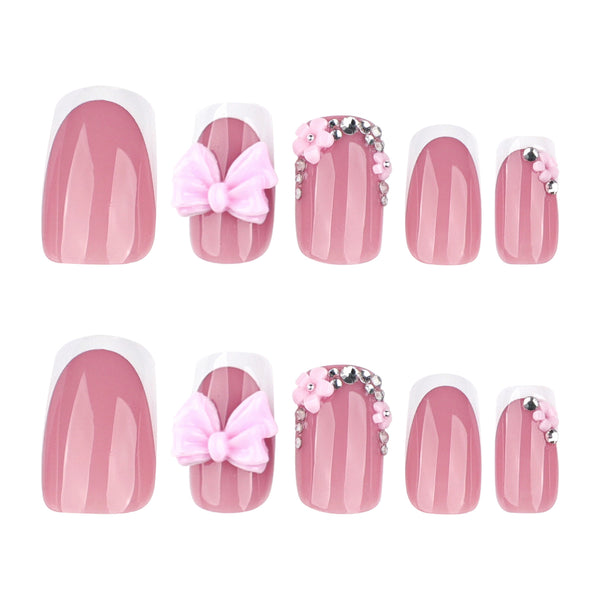 12 Sizes-24 Pcs Press On Nails JP4291