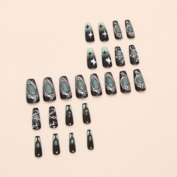 12 Sizes-24 Pcs Press On Nails W1786