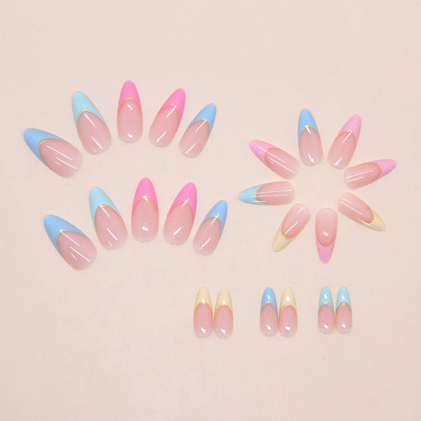 12 Sizes-24 Pcs Press On Nails W2067
