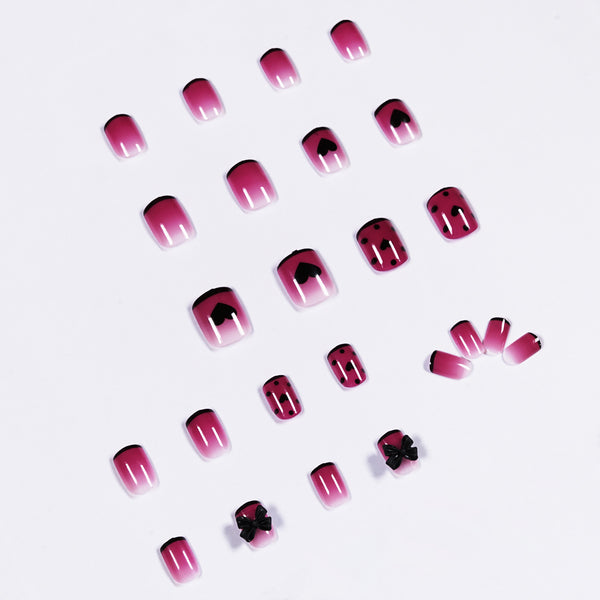 12 Sizes-24 Pcs Press On Nails JP1073