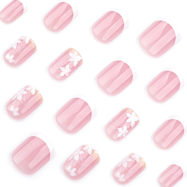 12 Sizes-24 Pcs Press On Nails JP3739
