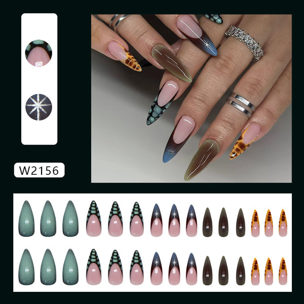 30 Pcs Press On Nails W2156