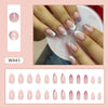12 Sizes-24 Pcs Press On Nails W466