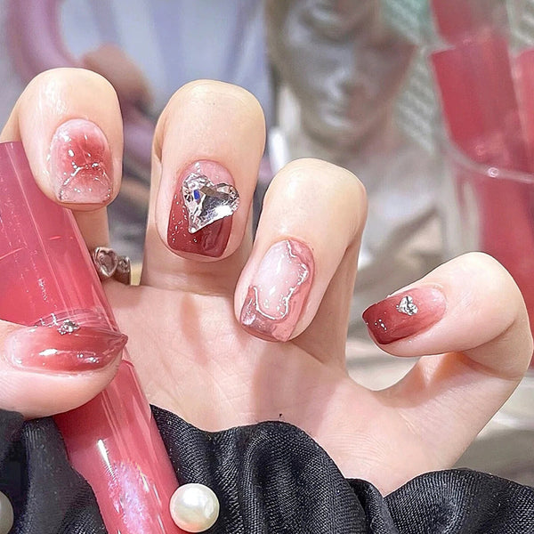 12 Sizes-24 Pcs Press On Nails Z545