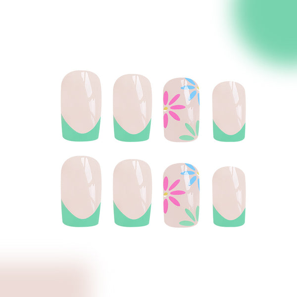 12 Sizes-24 Pcs Press On Nails C468