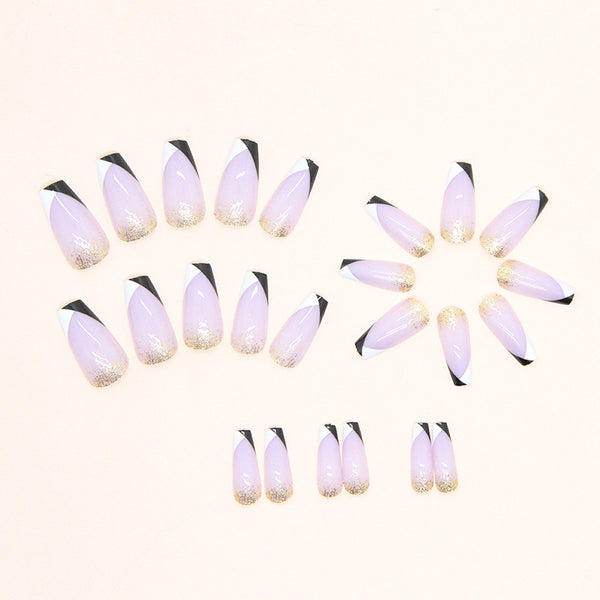 12 Sizes-24 Pcs Press On Nails W526