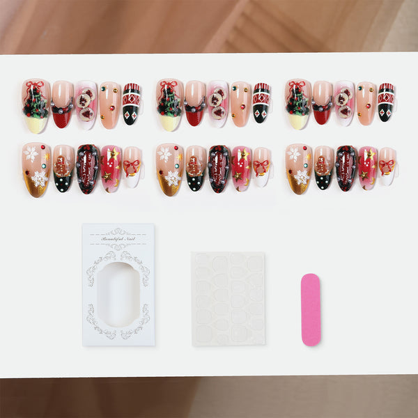 15 Sizes-30 Pcs Press On Nails 2XB1-15714