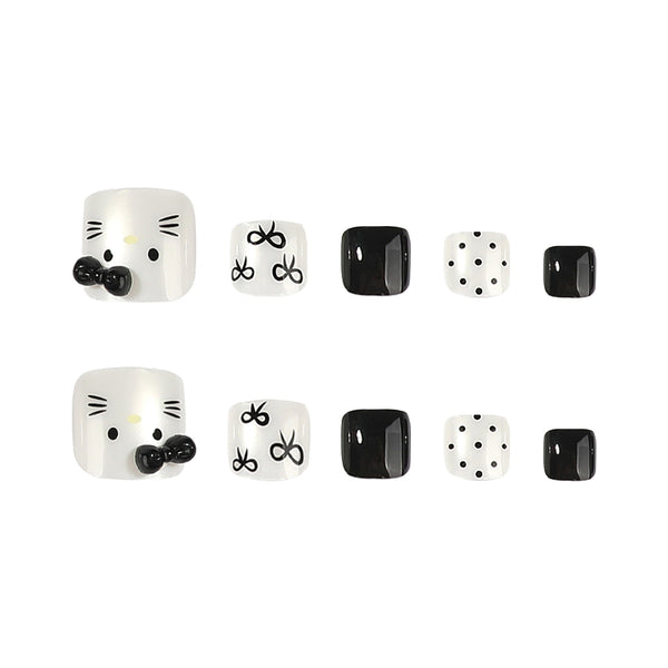 12 Sizes-24 Pcs Press On Nails JP4450
