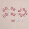 12 Sizes-24 Pcs Press On Nails W1258