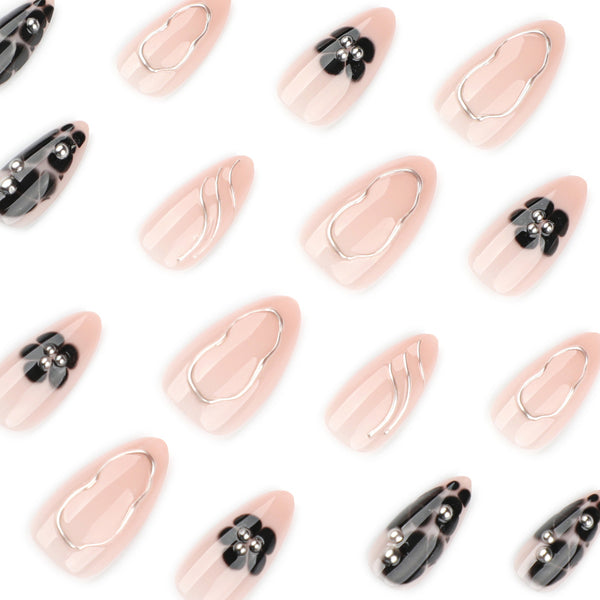 12 Sizes-24 Pcs Press On Nails JP4043
