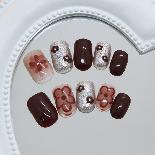 12 Sizes-24 Pcs Press On Nails R982