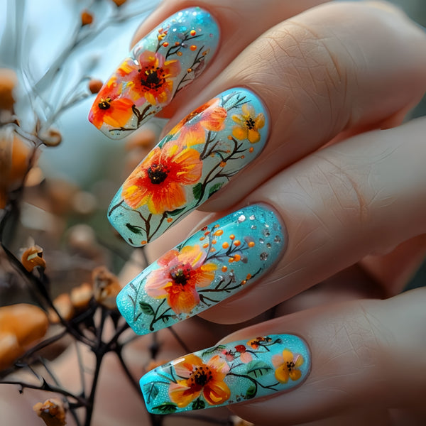 12 Sizes-24 Pcs Press On Nails Y459