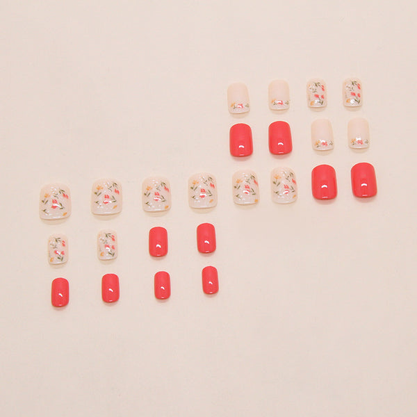 12 Sizes-24 Pcs Press On Nails W2043