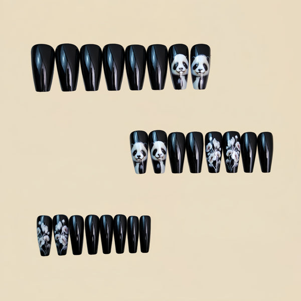 12 Sizes-24 Pcs Press On Nails Y1478