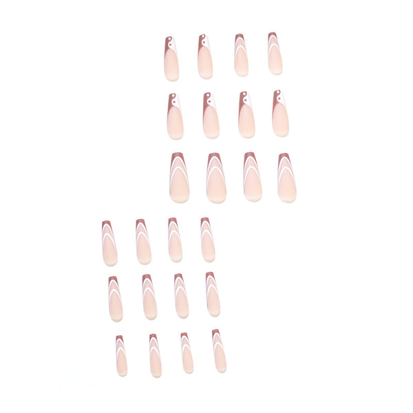 12 Sizes-24 Pcs Press On Nails JP1438