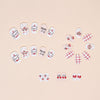 12 Sizes-24 Pcs Press On Nails K017