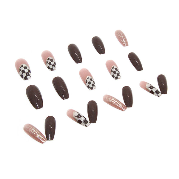 12 Sizes-24 Pcs Press On Nails R635