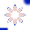 12 Sizes-24 Pcs Press On Nails C1412