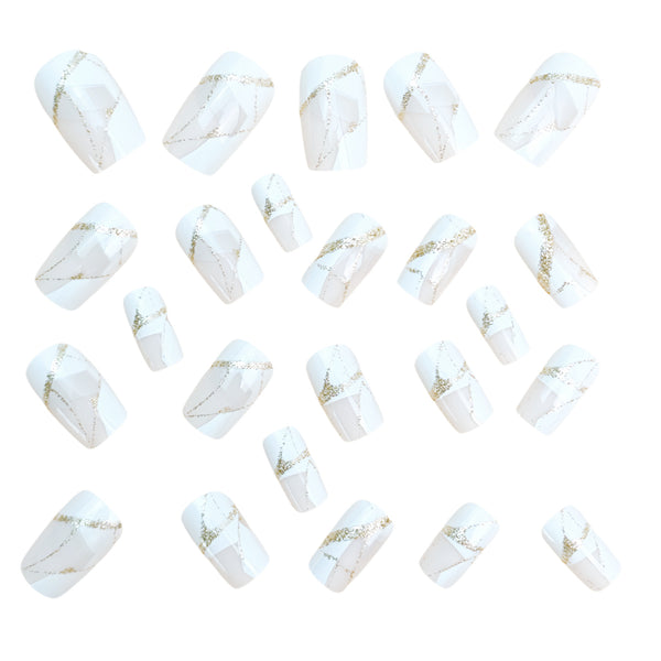 12 Sizes-24 Pcs Press On Nails Y928