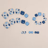 12 Sizes-24 Pcs Press On Nails F132