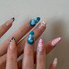 12 Sizes-24 Pcs Press On Nails Z1064