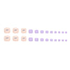 12 Sizes-24 Pcs Press On Nails F121