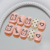 12 Sizes-24 Pcs Press On Nails K003