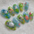 12 Sizes-24 Pcs Press On Nails W2039