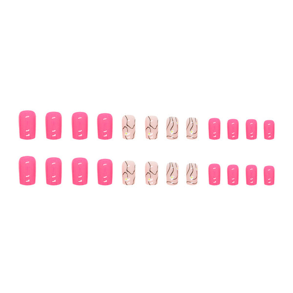 12 Sizes-24 Pcs Press On Nails W949