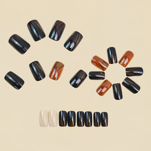 12 Sizes-24 Pcs Press On Nails Y1757