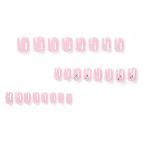 12 Sizes-24 Pcs Press On Nails JP2725